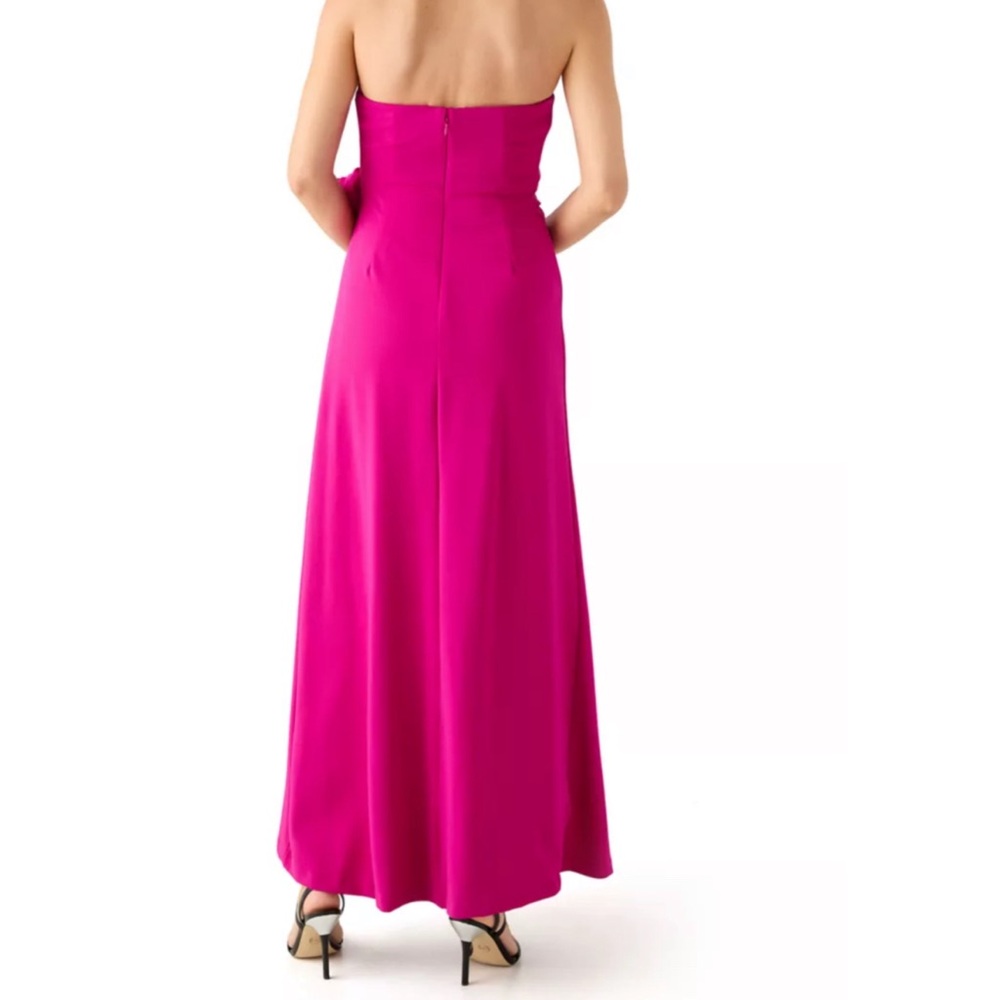MAISON TARA STRAPLESS ROSETTE GOWN - Picture 2 of 10